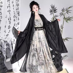 song dynasty style double breasted waist length skirt hanfu (copy)