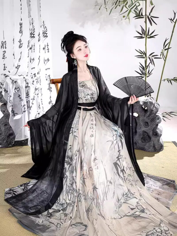 song dynasty style double breasted waist length skirt hanfu (copy)