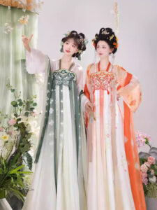 tang dynasty retro style chest length skirt hanfu