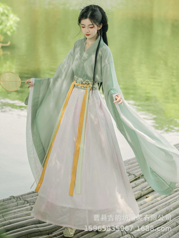 waist length skirt hanfu from the wei, jin, southern and northern dynasties