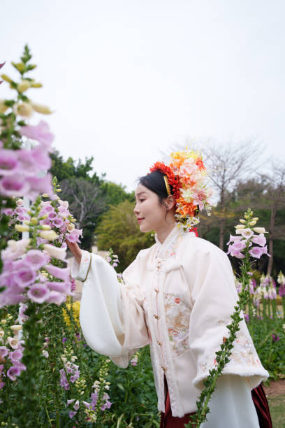 women's dress up in xianpu, quanzhou, fujian, china